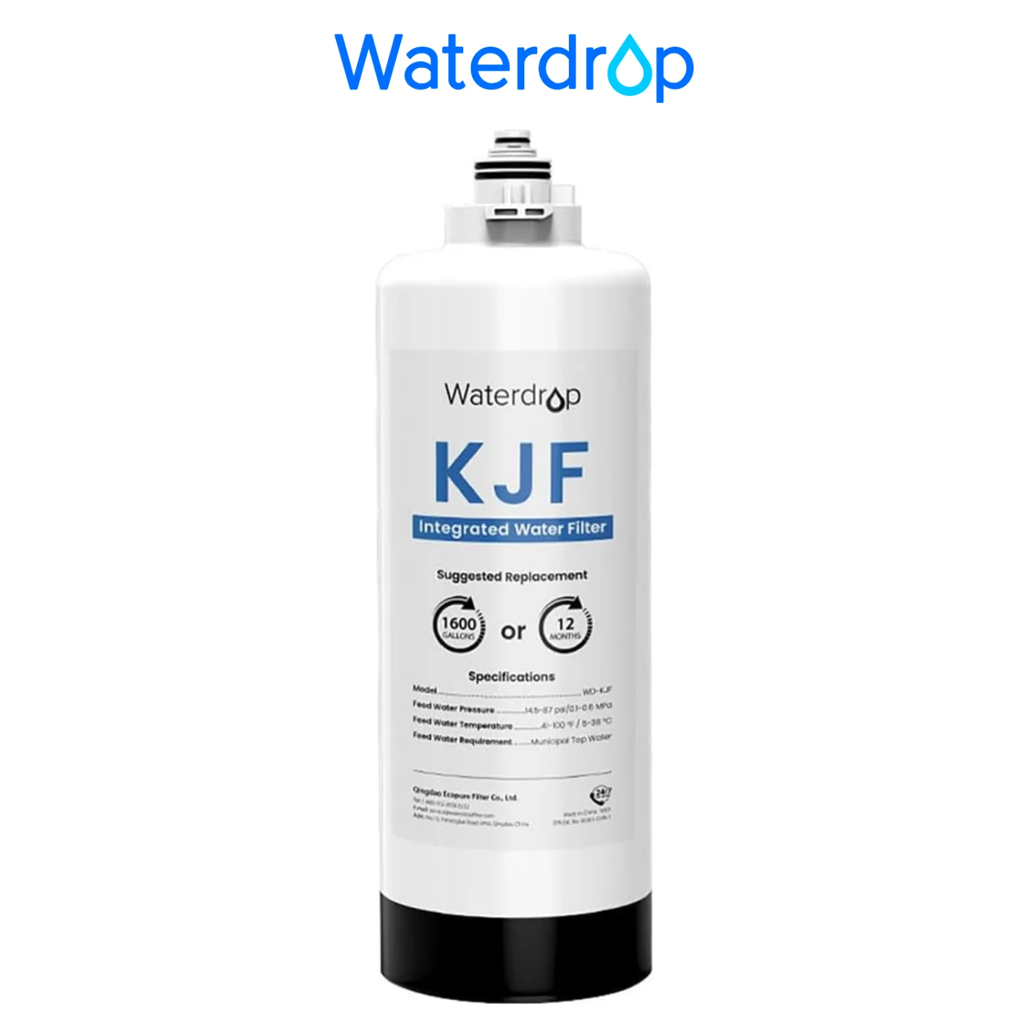 Waterdrop KJF Filter, Replacement for KJ600 Reverse Osmosis Instant Hot Water Dispenser System, 12-month Lifetime