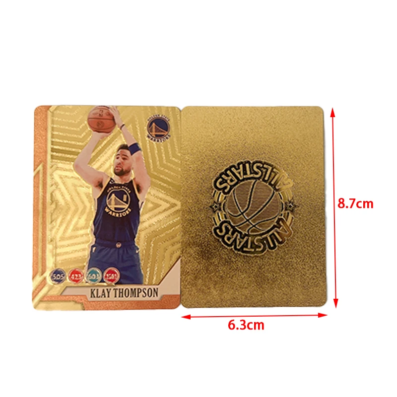 55-27Pcs Ballsuperstar Gold Card Limited Edition Signature Series Trading Basketball Player Card Children\'s Fan Gift Pack Card