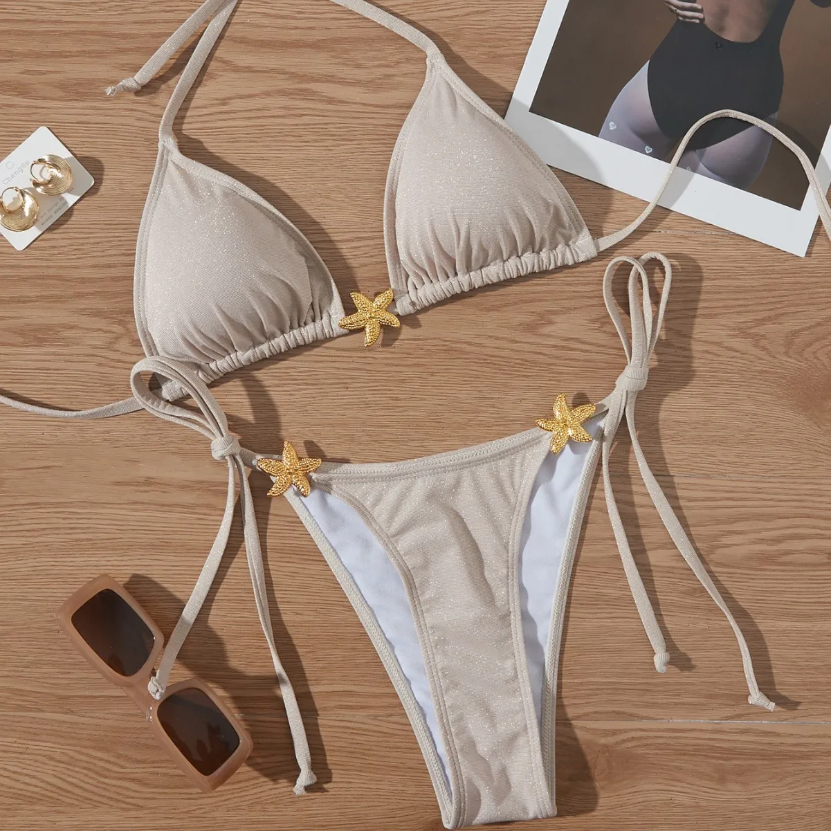 

Сексуальный двухсекционный купальник, женский обтягивающий пляжный комплект, трансграничный цветочный принт, тихой костюм для серфинга, фиксированная накладка на грудь, без свека