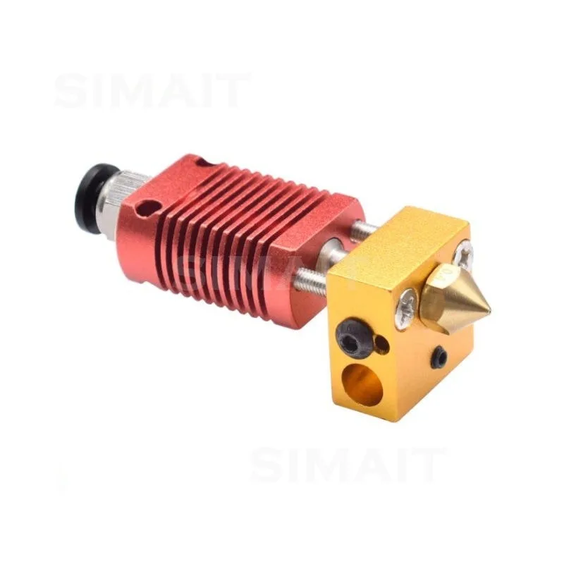 

CR10/Ender3/V2 Extrusion Head Hot End Cooling Tube Heating Block High Quality CNC Brass/Copper Plated Print Head