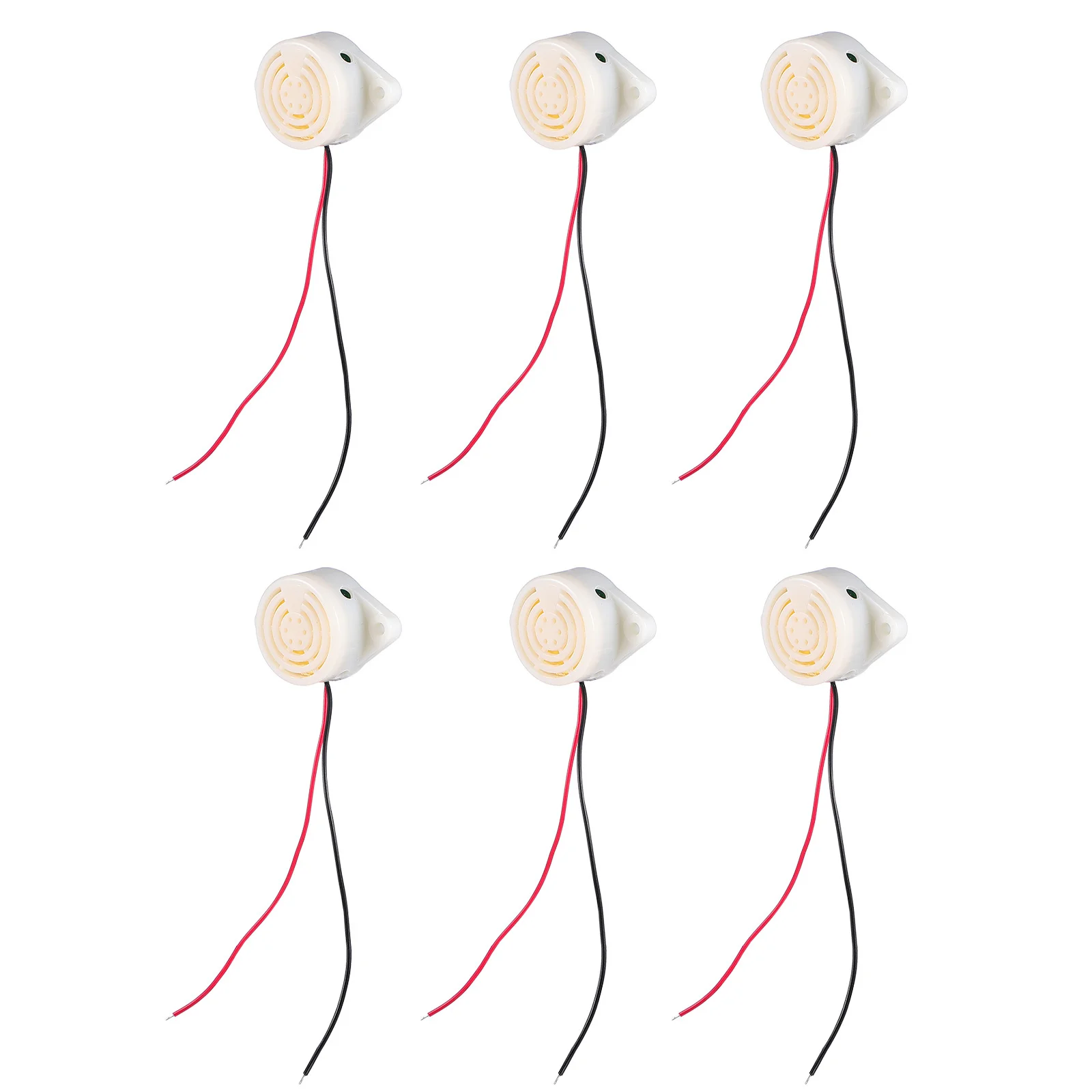 6Pcs Electronic Buzzer Active Alarm Low Voltage 3-24V Wide Voltage Power Supply Industrial Use Electronic Buzzer