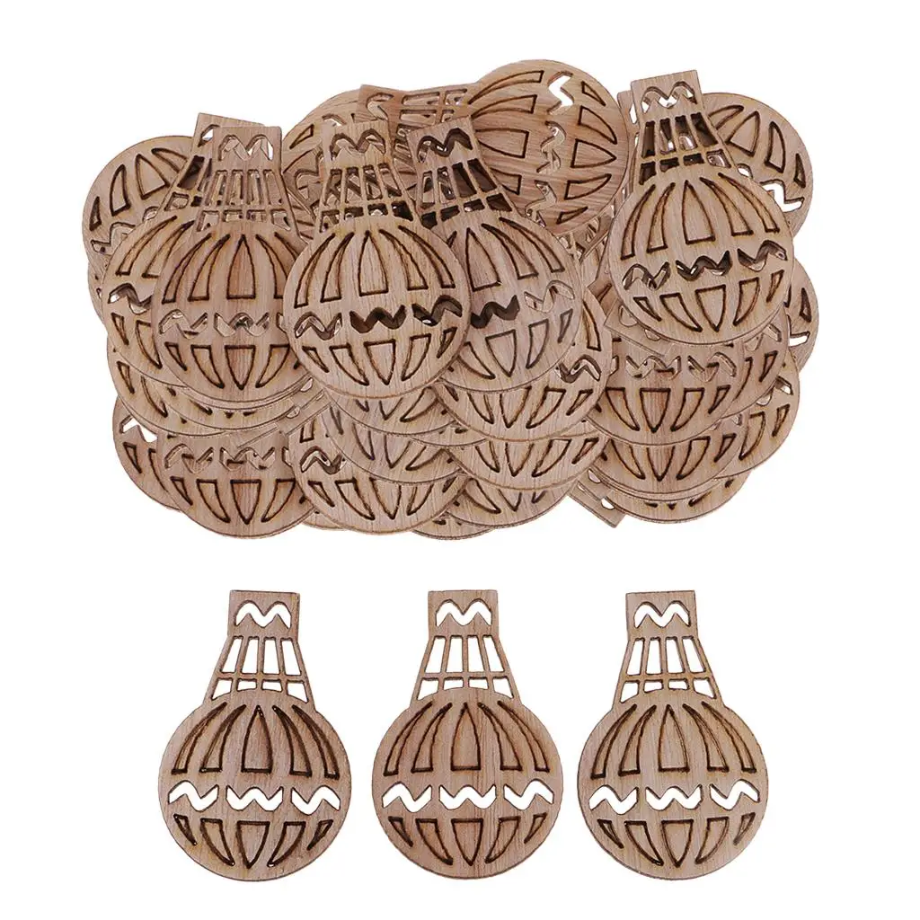 

100 шт., 48 мм, воздушный шар, МДФ, деревянная форма, ремесленные украшения, деревянное искусство для домашнего декора, швейные поделки, настенное украшение