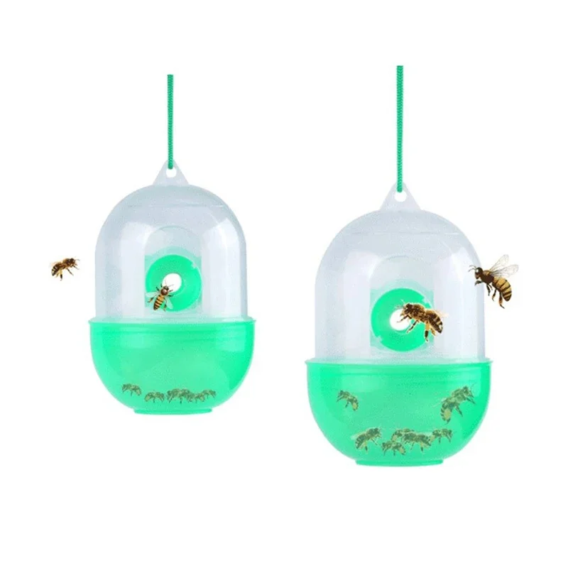 Reusable Outdoor Wasp Hanging Fly Trap Beekeeping Cage Equipment Tools Wasp Pest Control