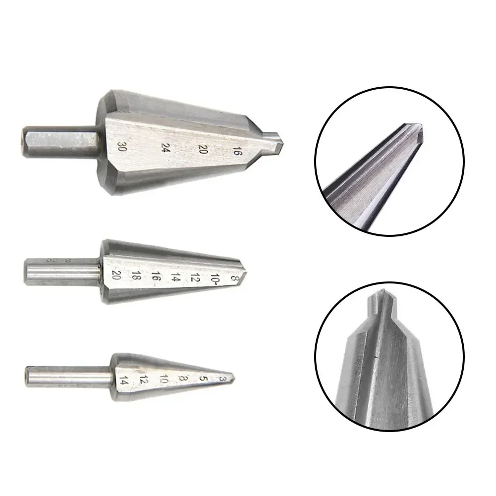 1PC Umbrella Chamfer Drill HSS Taper Drill Bit High Speed Steel Cone Cutter For Punch Decoration Factory 16-30mm 8-20mm 3-14mm