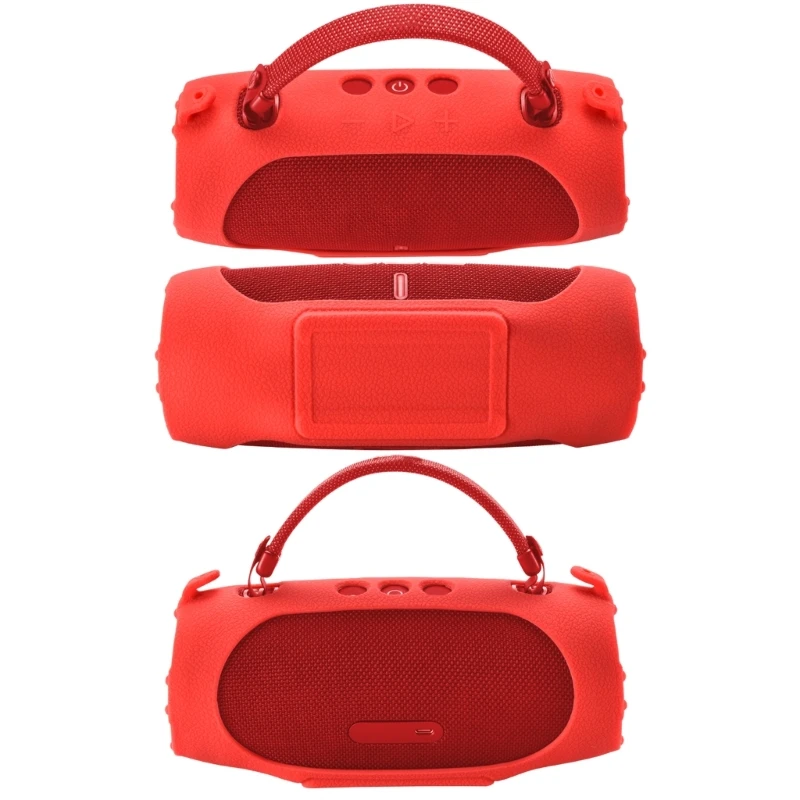 غطاء حالة تخزين سفر محمول غطاء حالة السيليكون مقابل شحن 6 مكبرات صوت .066A