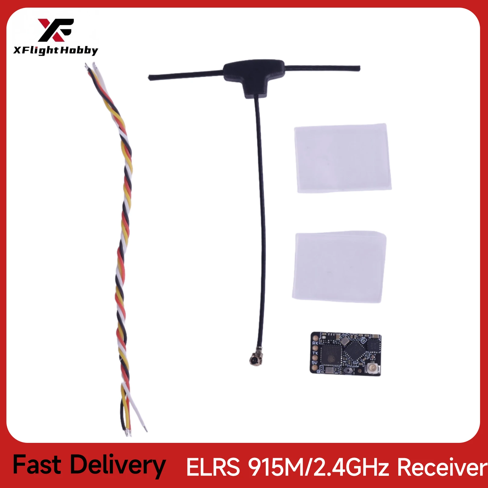XFlight Hobby ELRS 915M/2.4GHz Ricevitore NANO ExpressLRS RX Con Supporto Antenna WiFi Per Freestyle A Lungo Raggio FPV Drone Quadcopt