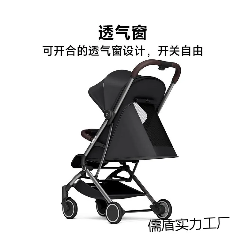 عربة أطفال بجيب من بيبيهو، خفيفة الوزن وقابلة للطي، يمكن الجلوس أو الاستلقاء لتنزه الأطفال، مثالية للرضع