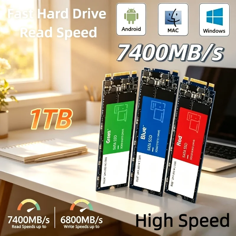 

Internal M.2 NVMe SSD 1TB 2026 New Super Fast Solid State Drive Hard Disk for Desktop Laptop PC Computer Upgrade Elite