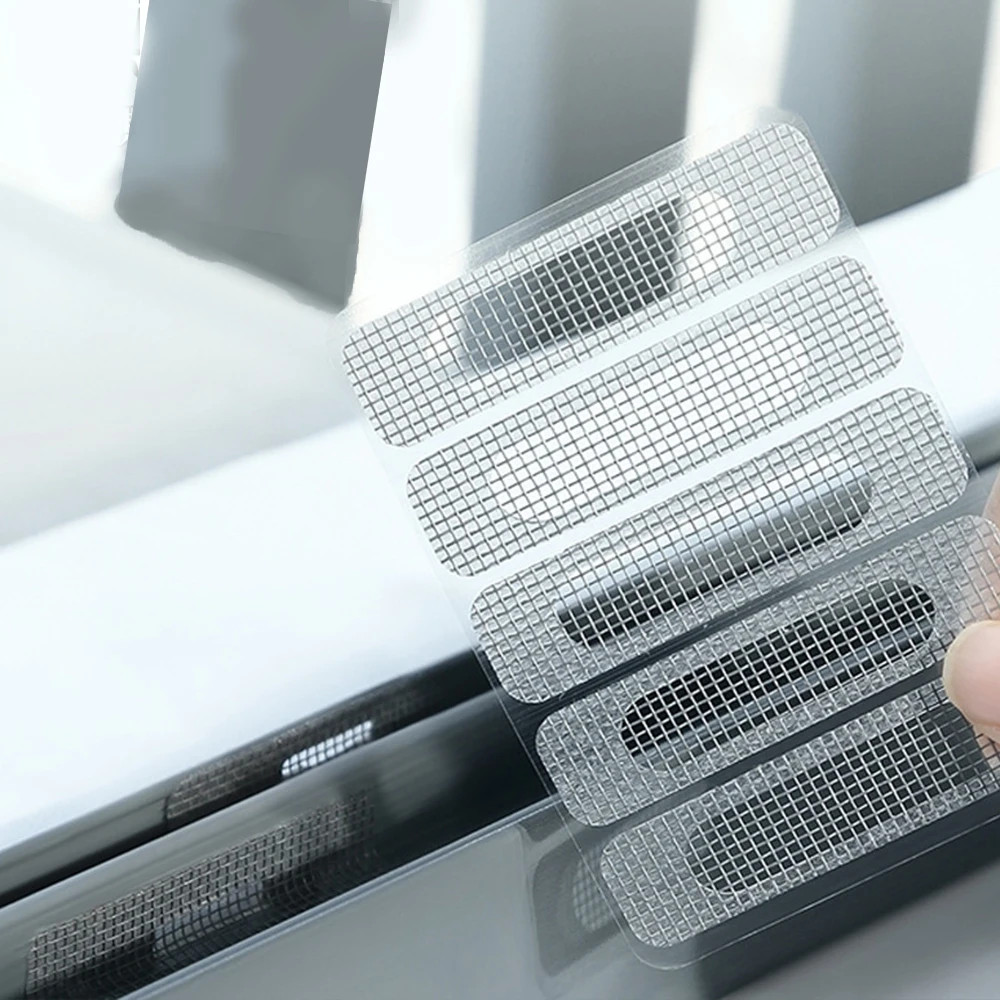 Window Net 25/ 5Pcs Mosquito Insect Fly Indoor Mesh Sticky Patch Repair Tape Screen Window Door Mosquito Netting Patch Repair