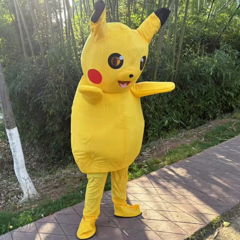 Disfraz de Cosplay de Pikachuer, mascota, ceremonia publicitaria, vestido elegante, fiesta, Animal, Carnaval, Anmie, espectáculos de escenario, accesorios sorpresa