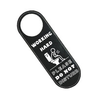 Bathroom Door Sign Do Not Disturb Sign For Washroom Front And Back Sides Modern Decorative Style Strong PU Material