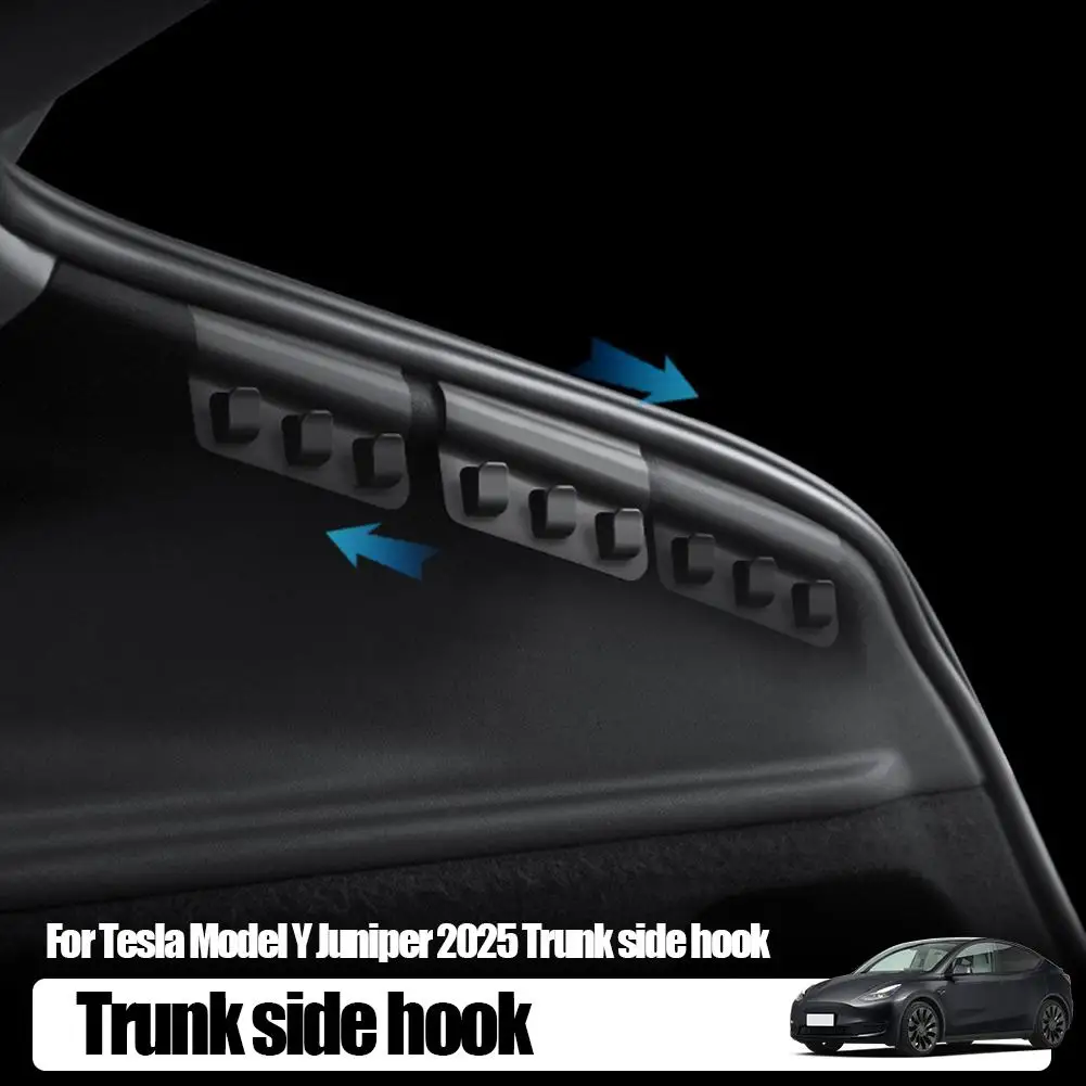 خطاف جانبي لصندوق السيارة الخلفي لسيارة Tesla New Juniper 2025 إطلاق خطافات متعددة I9Z3 #5