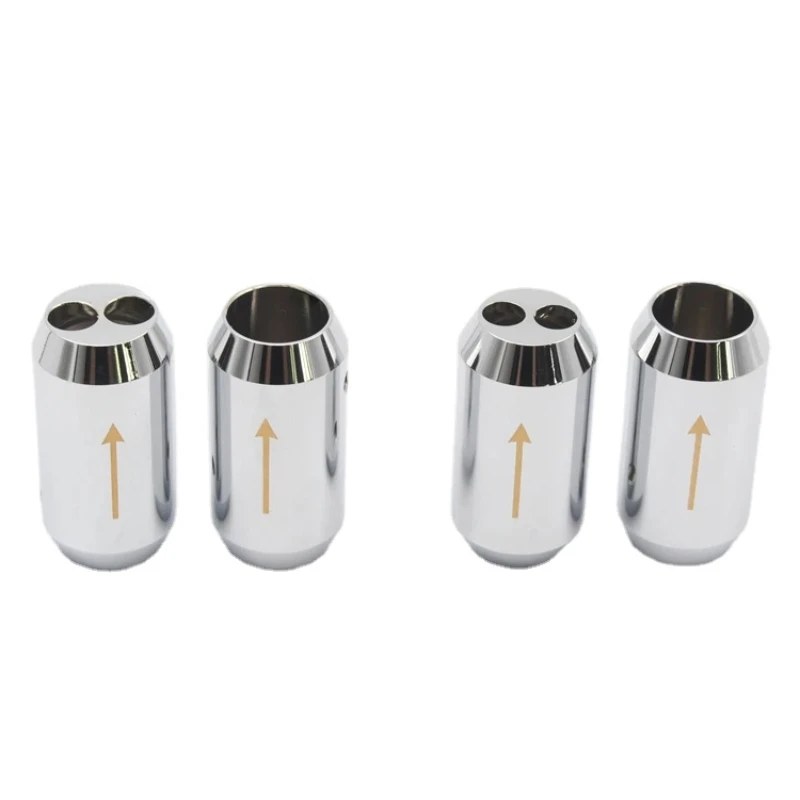 4Pcs HiFi Speaker Cable Splitter 14mm 16mm Audio Ring Aluminium Alloy Anti-interference 1 To 2 Distributor