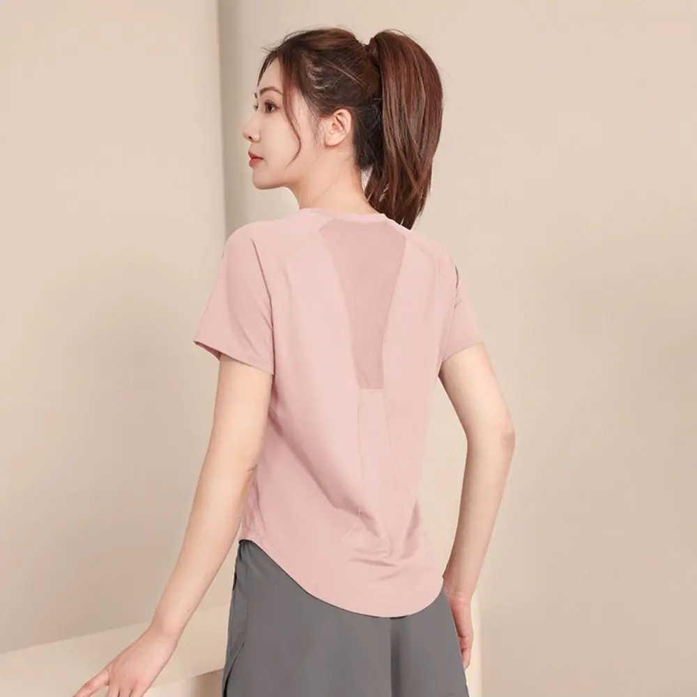 Short-Sleeved Professional Running Colothes Breathable Fabric Lightweight Yoga Clothes Comfortable Fit Quick-Drying Material