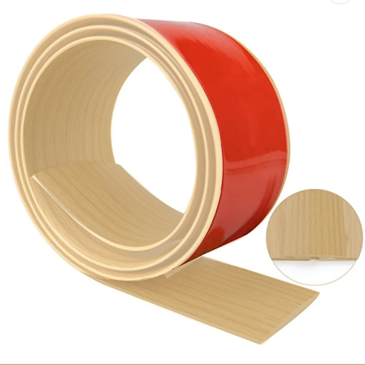 1roll 1/2/3 meter PVC Vloer Overgang Strip Drempel Rand Trim Strip Zelfklevende Deuropening vloer Verbinding Strip Home Hardware