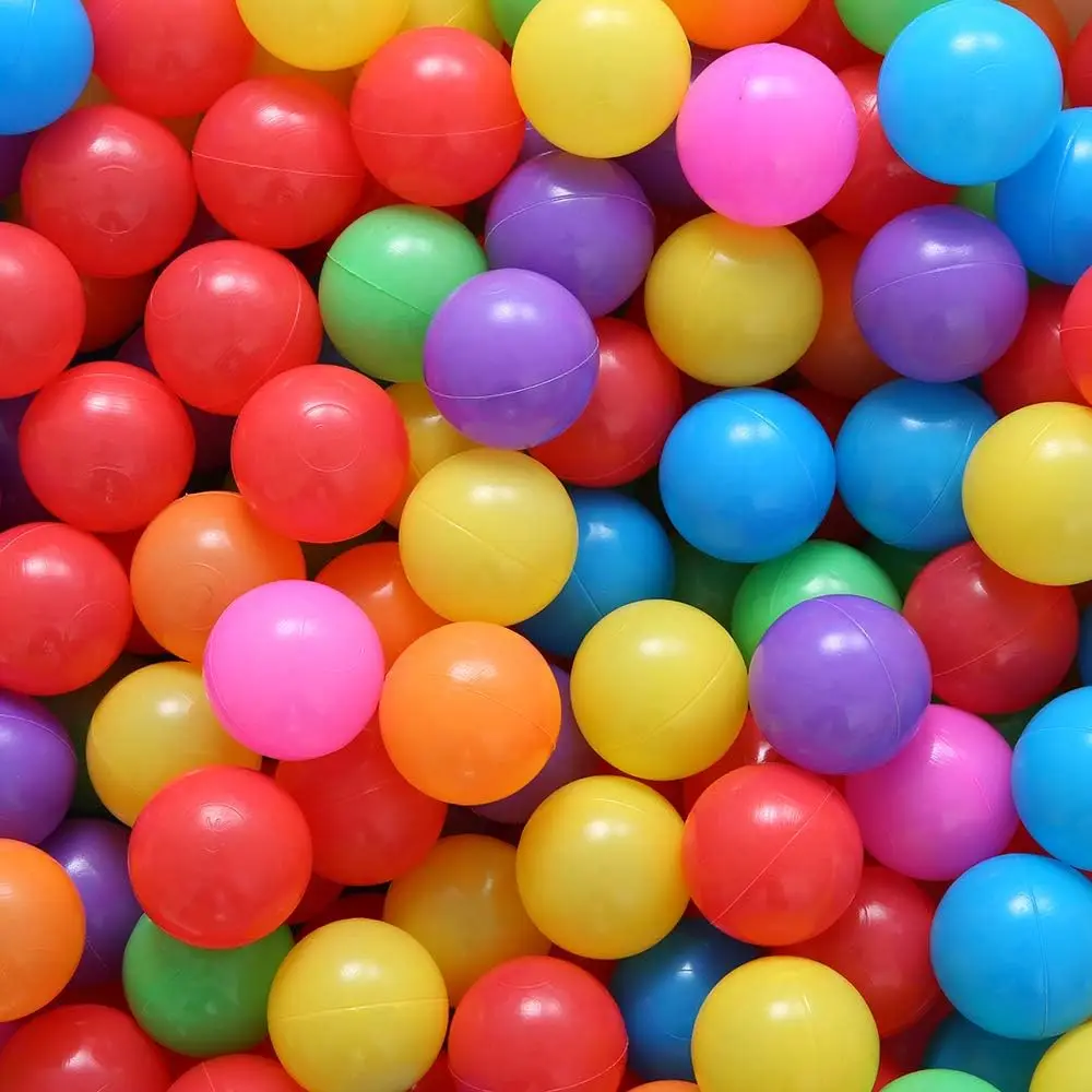 Ball Pit Balls - Juguetes coloridos de piscina oceánica para niños, sin ftalatos y BPA, 100 piezas para casa de juegos, tienda de campaña o parque infantil