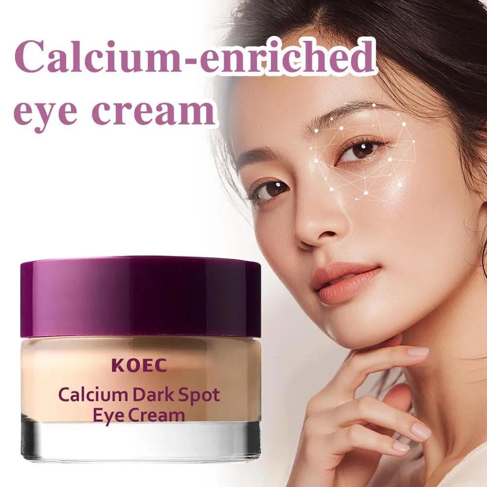 Crema Contorno de Ojos Reafirmante y Lifting con Colágeno Coreano, Crema para Ojos Antiarrugas Suavizante, Complejo de Calcio, Crema para Ojos con Cemenrete para Manchas Oscuras