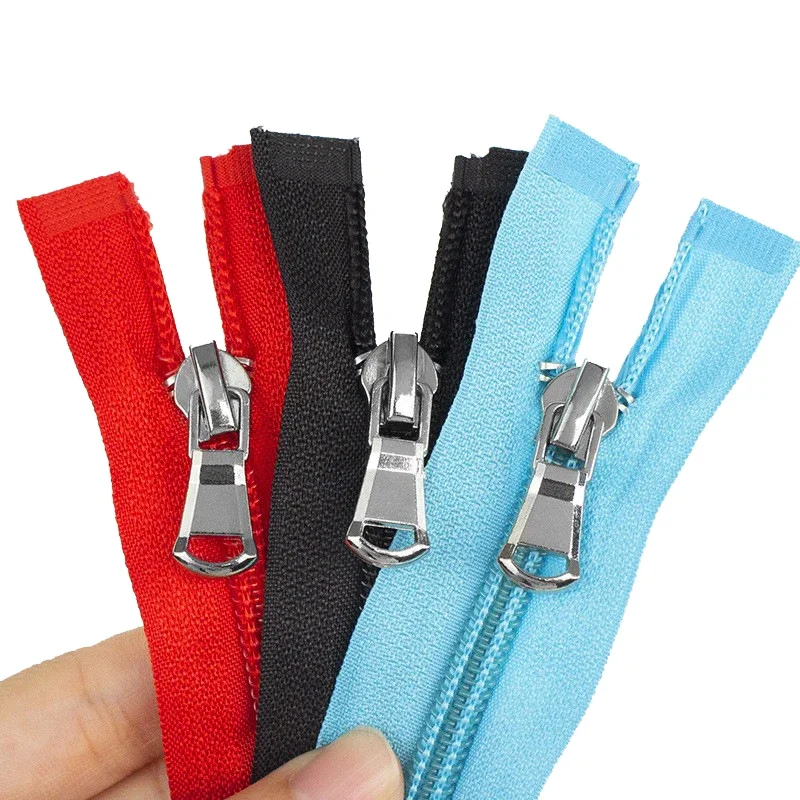 1Pcs 15 Inch-31 inch (40cm-80cm) Nylon Coil Zippers Open-End For DIY Tailor Sewing Crafts Nylon Zippers Accessories 13 Colors