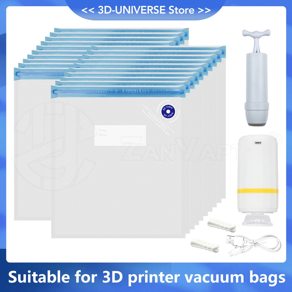 3D Printer Vacuum Bag PLA ABS PETG Filament Storage Bag Dryer Safekeep Humidity Resistant Sealing Bags Keep Filament Dry Sealed