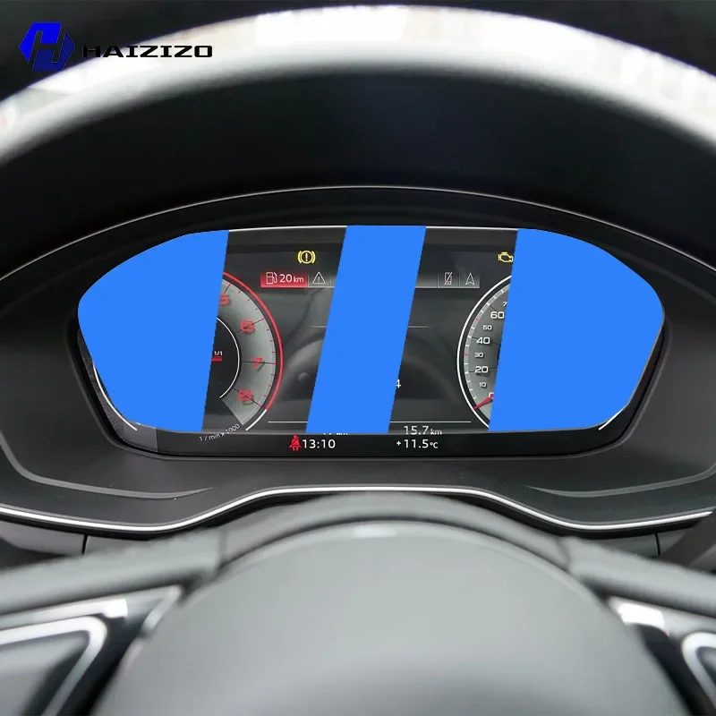 For Audi A4 B9 2021-2025 Car speedometer LCD screen protective film anti fingerprint tempered glass accessories anti scratch