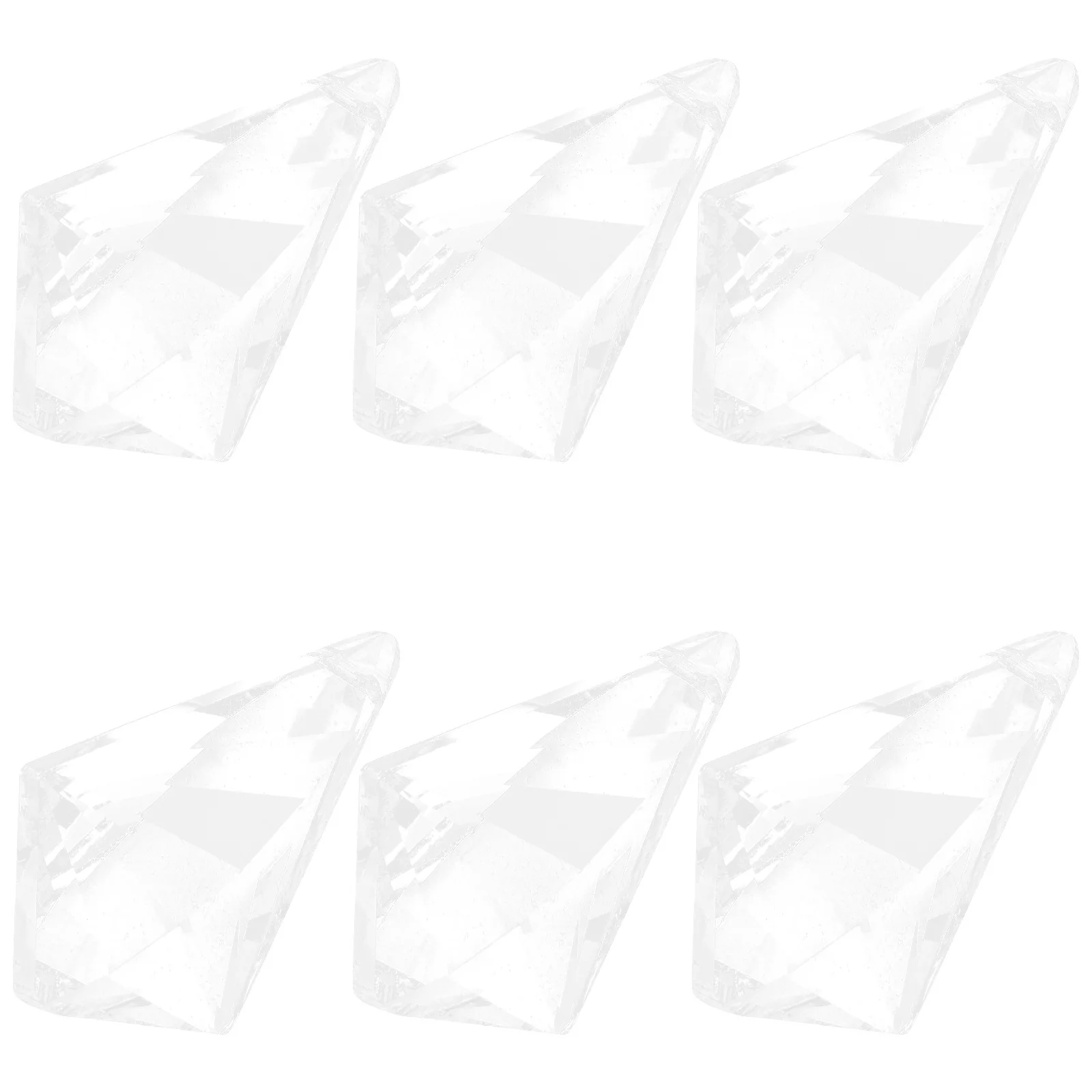 

6Pcs Crystal Hanging Pendant Decor for Chandeliers Lamp Light Home Wedding Christmas Decoration Crystals Prisms Ornament