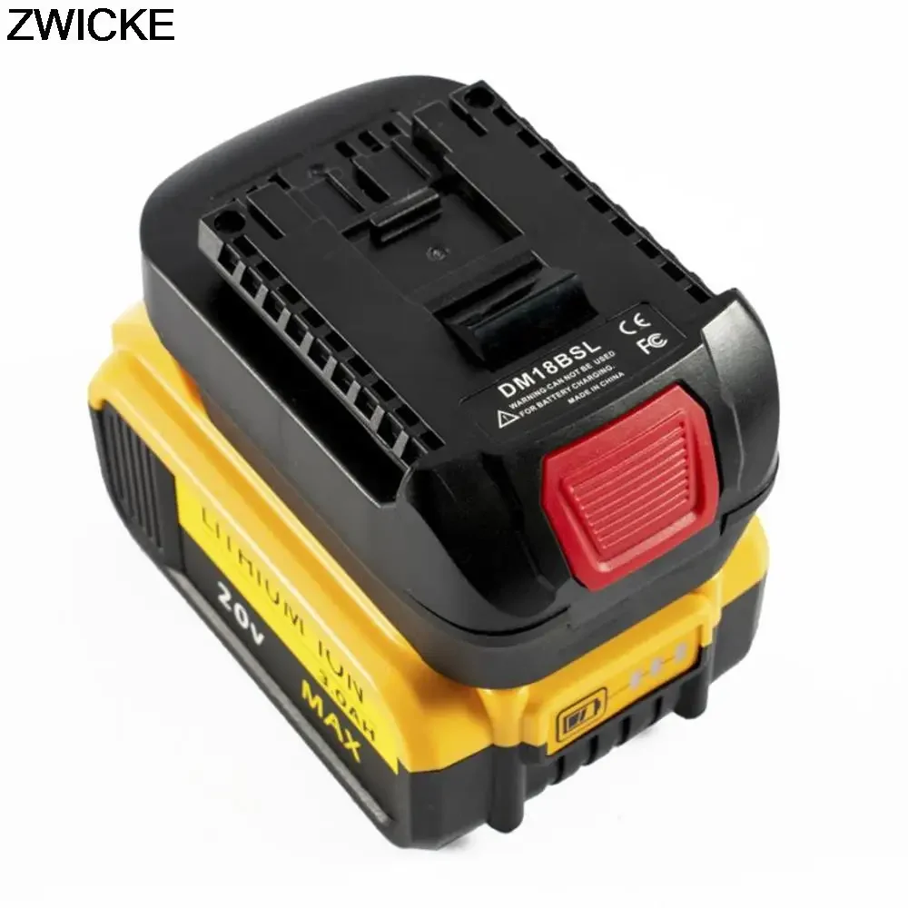 Imagem -03 - Adaptador Conversor de Bateria Li-ion Bateria Dewalt 20v Tool Usado para Bosch Dm18bsl Milwakee 18v Dewalt