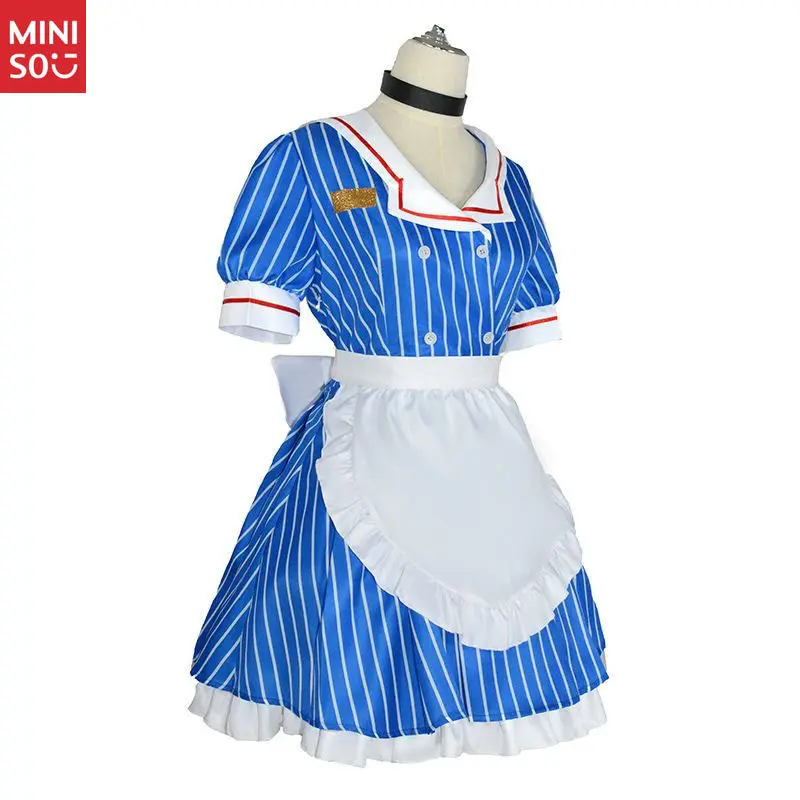 Miniso Hatsune Miku Disfraz de cosplay Conjunto de 6 piezas, traje de anime completo con diseño temático de hipnotizador