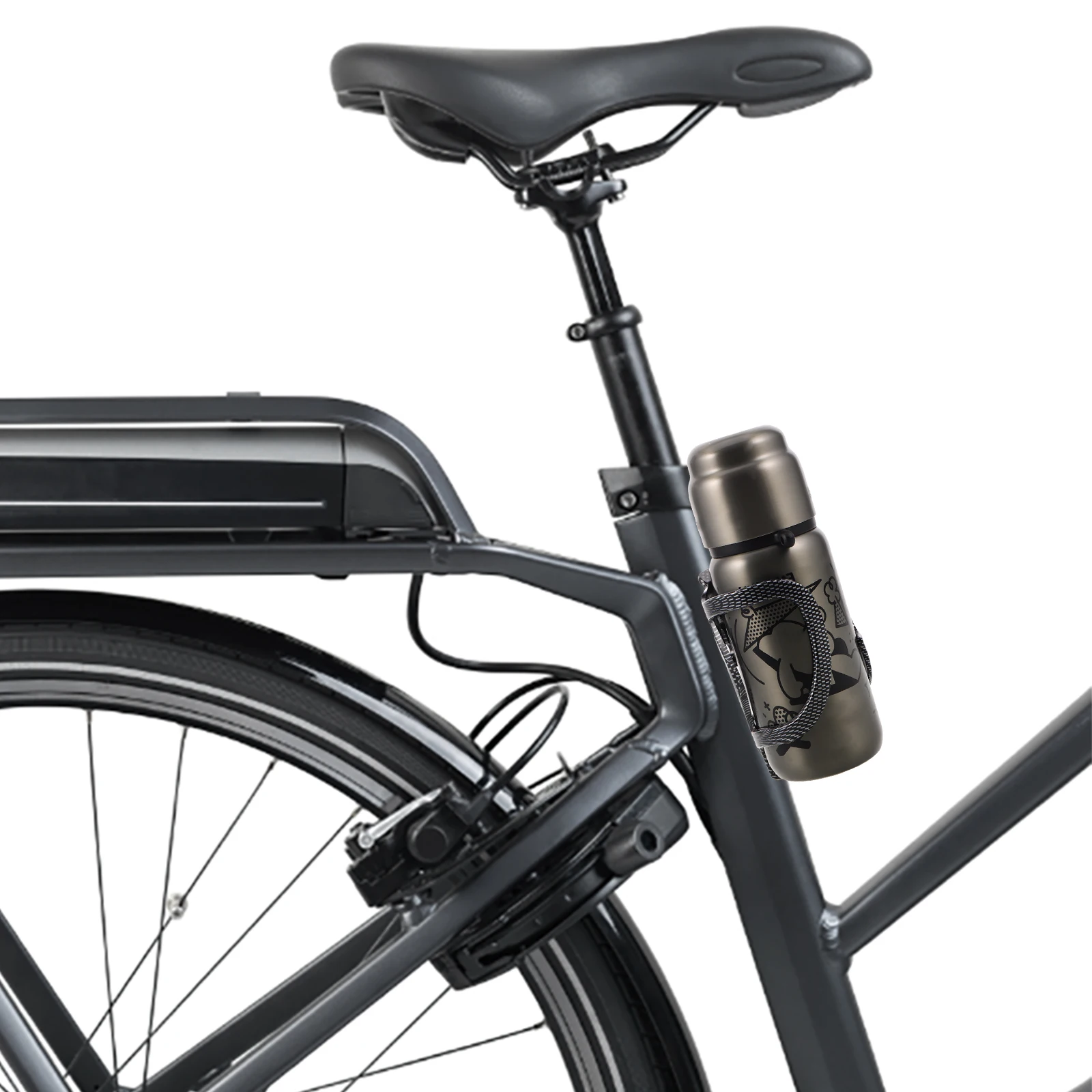

4 Pcs Carbon Pattern Water Bottle Holder Bike Bottles and Cages Mountain Rack Cycling Quick Release