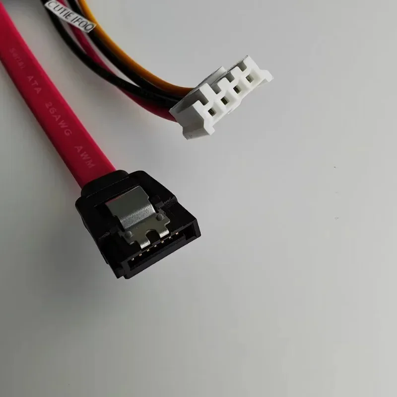 7+15 22pin SATA SSD HDD Hard Disk Drive 7Pin SATA DATA + 4Pin female FDD Floppy Power supply cable For PC HTPC HIN MINI ITX 10cm