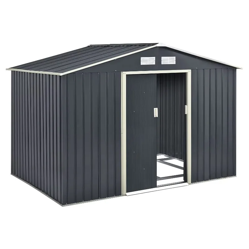 Color Bike Tool Garden Storoutdoord Waterproof Tool Outdoor Storage Box Grey Custom Pergmoderndsteelinum Metal Steel 1 Door