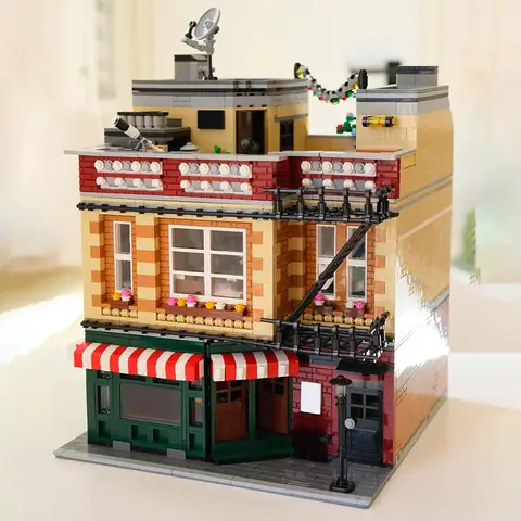 XMork 10189 Big Bang Theory Central Perk Modell Modulär Street View-serie Vuxna Gör-det-själv-leksaker Byggklossar Pojkar Högtidsgåvor 8 best sales Lego Central Perk - №7