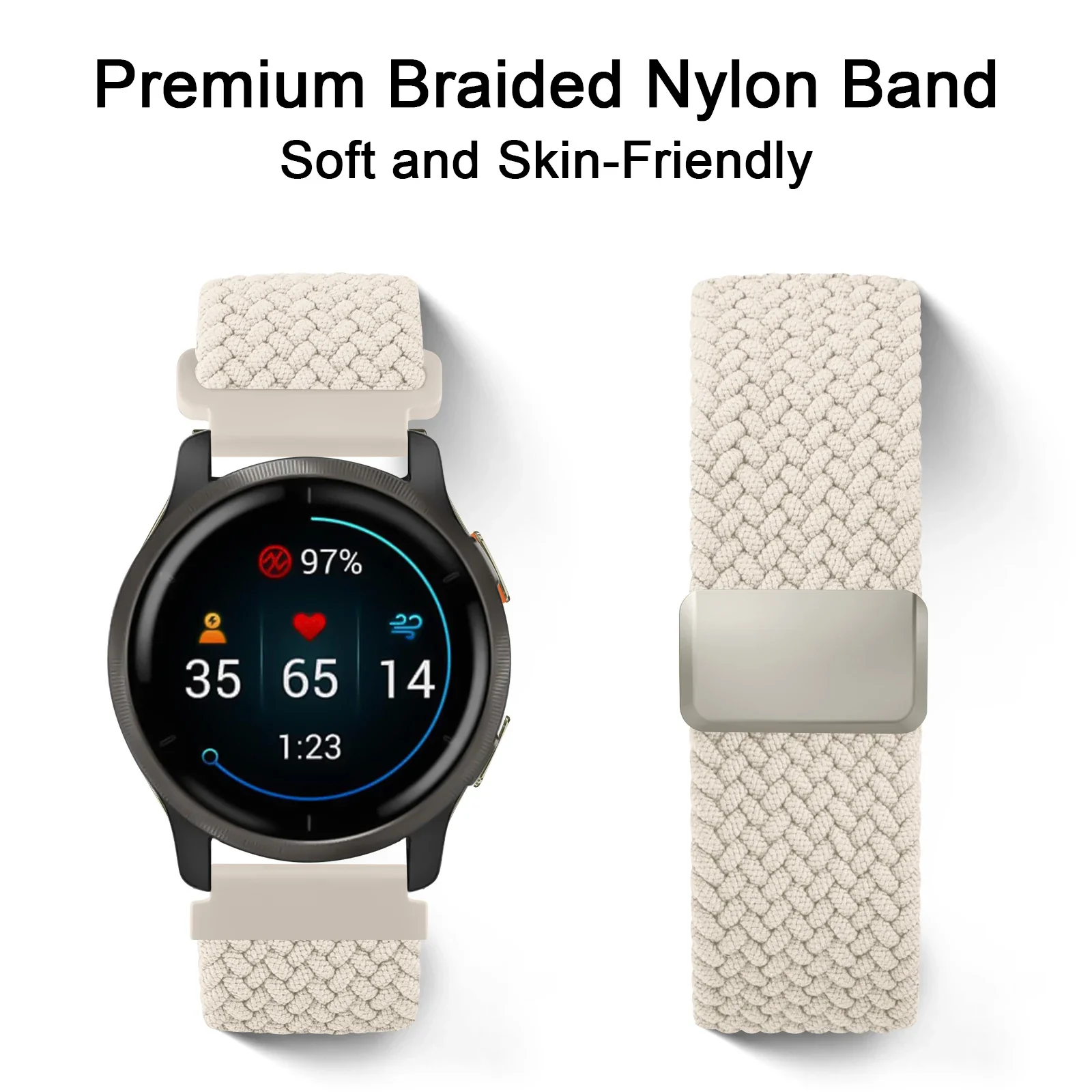 غطاء مقسى + شريط مغناطيسي مضفر لساعة هواوي GT 2 46 مللي متر حزام الشاشة الغطاء الواقي لساعة هواوي GT 2 46 مللي متر العصابات