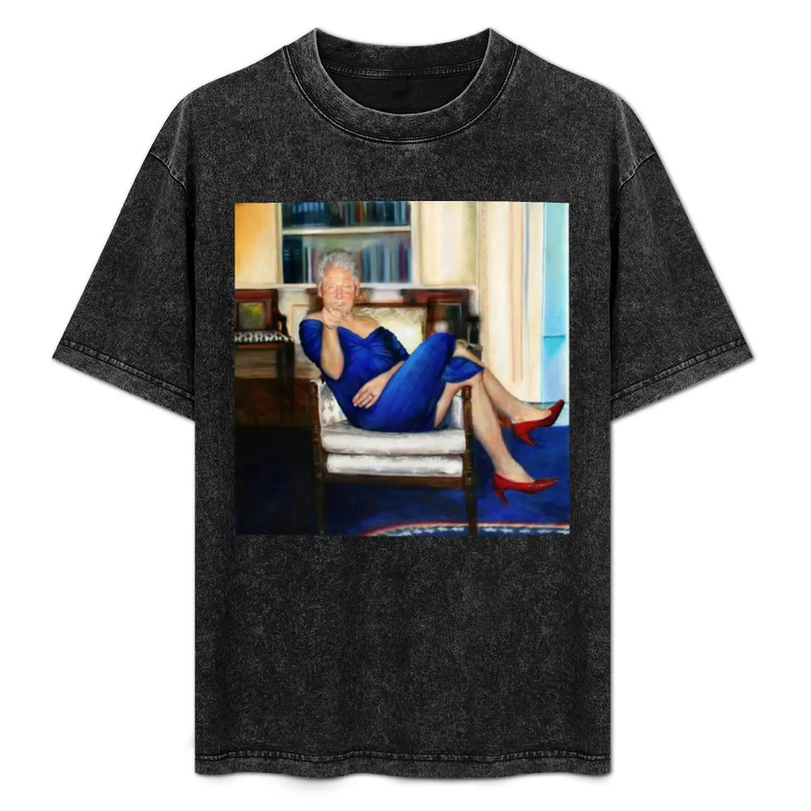 

Parsing Bill - Bill Clinton in Blue Dress - Jeffrey Epstein T-Shirt summer clothes aesthetic clothes Men's t-shirt