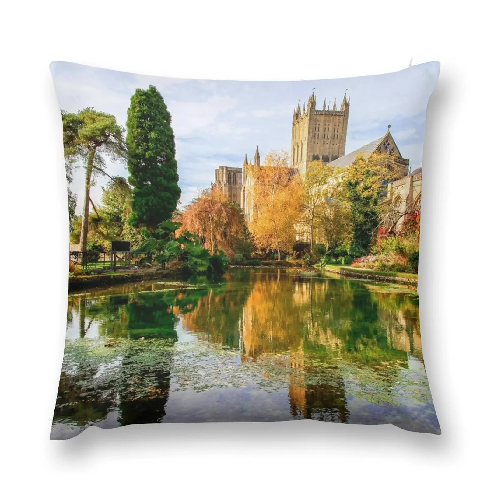 

Wells Cathedral Throw Pillow Cushion Cover For Sofa Christmas Throw Pillows Covers pillow