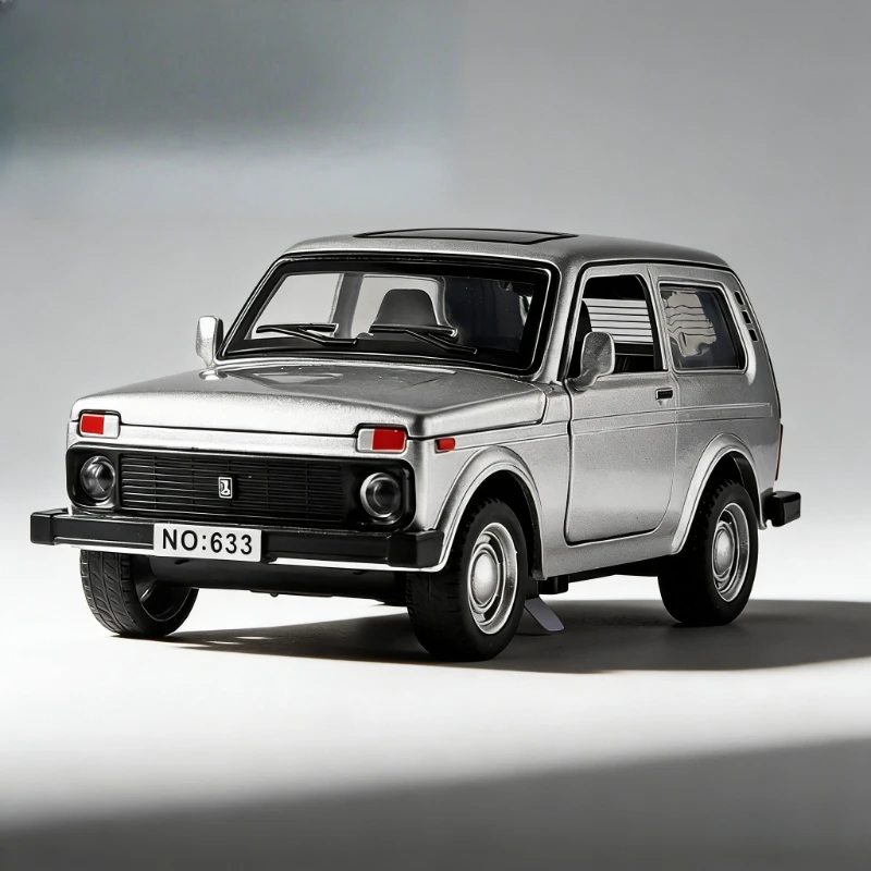 

1:32 alloy small toy car retro Lada model with pullback sound and light children's toy gift