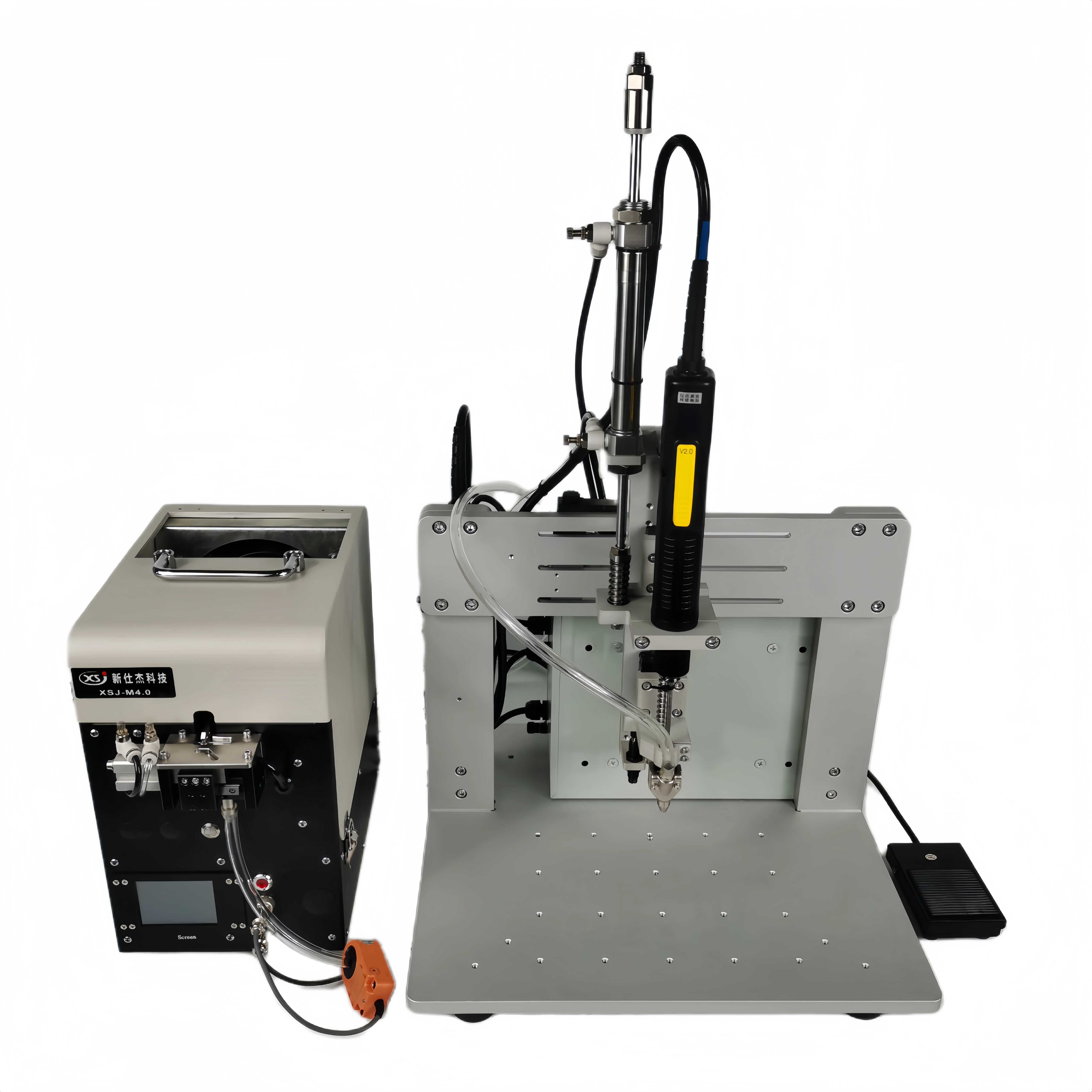 Pneumatic simple platform screw fastening machine