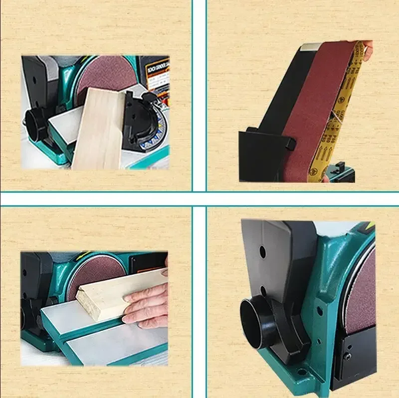 

Best Seller FirstHot Sales Belt Sand Disc Polishing Machine, Bench Grinder Multifunctional Woodworking,Metal Grinding And Polis