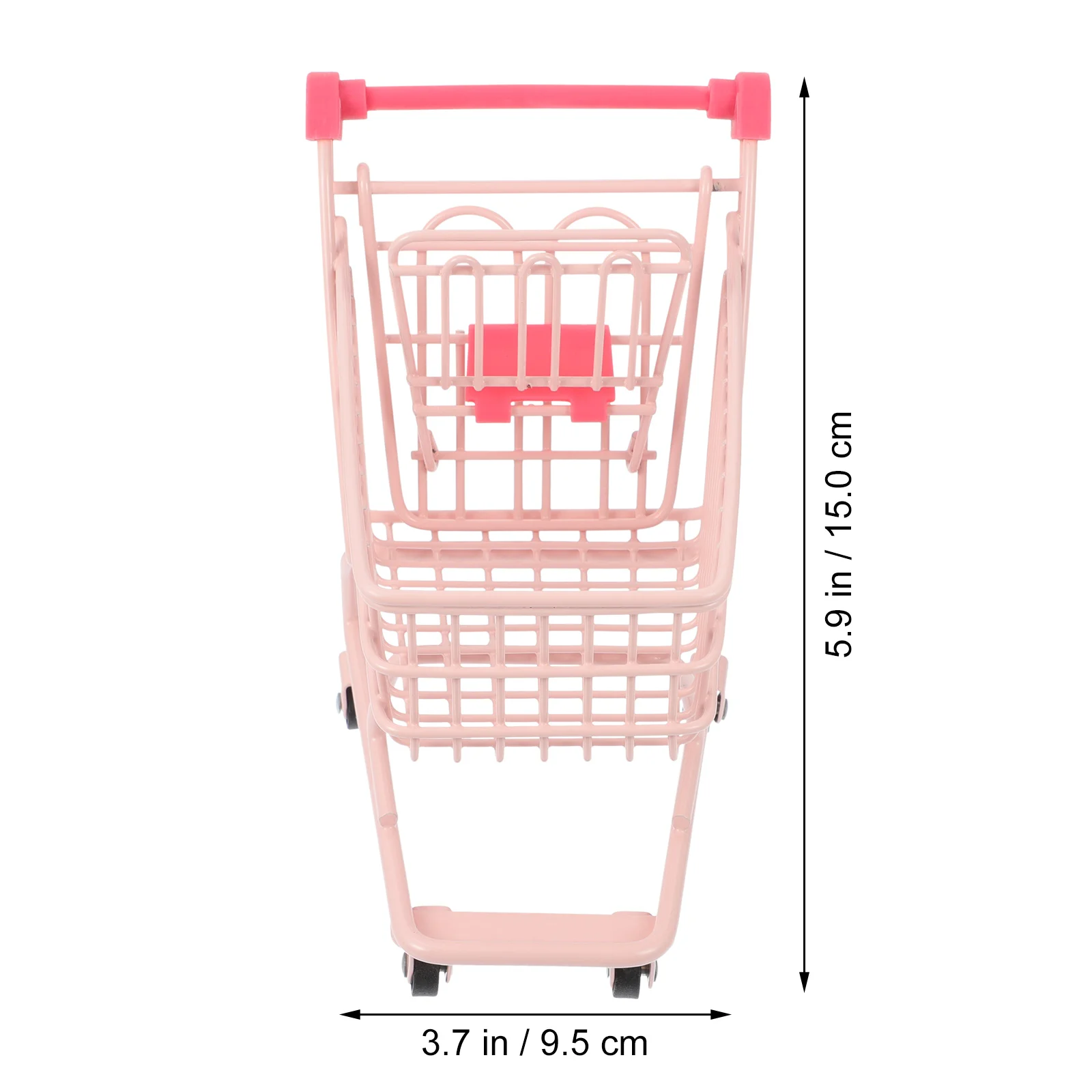 Carrito de compras plegable para niños pequeños, Mini carrito de mano, modelo de hierro