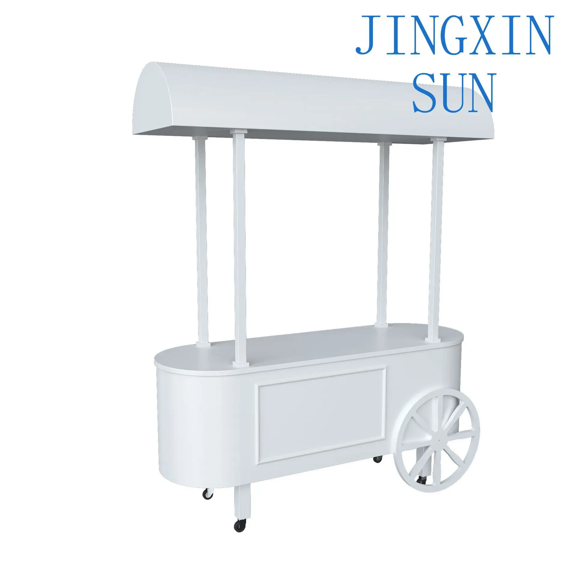 Large Candy Cart Solid White Wood Wedding Birthday Party Cart Sweet Cart
