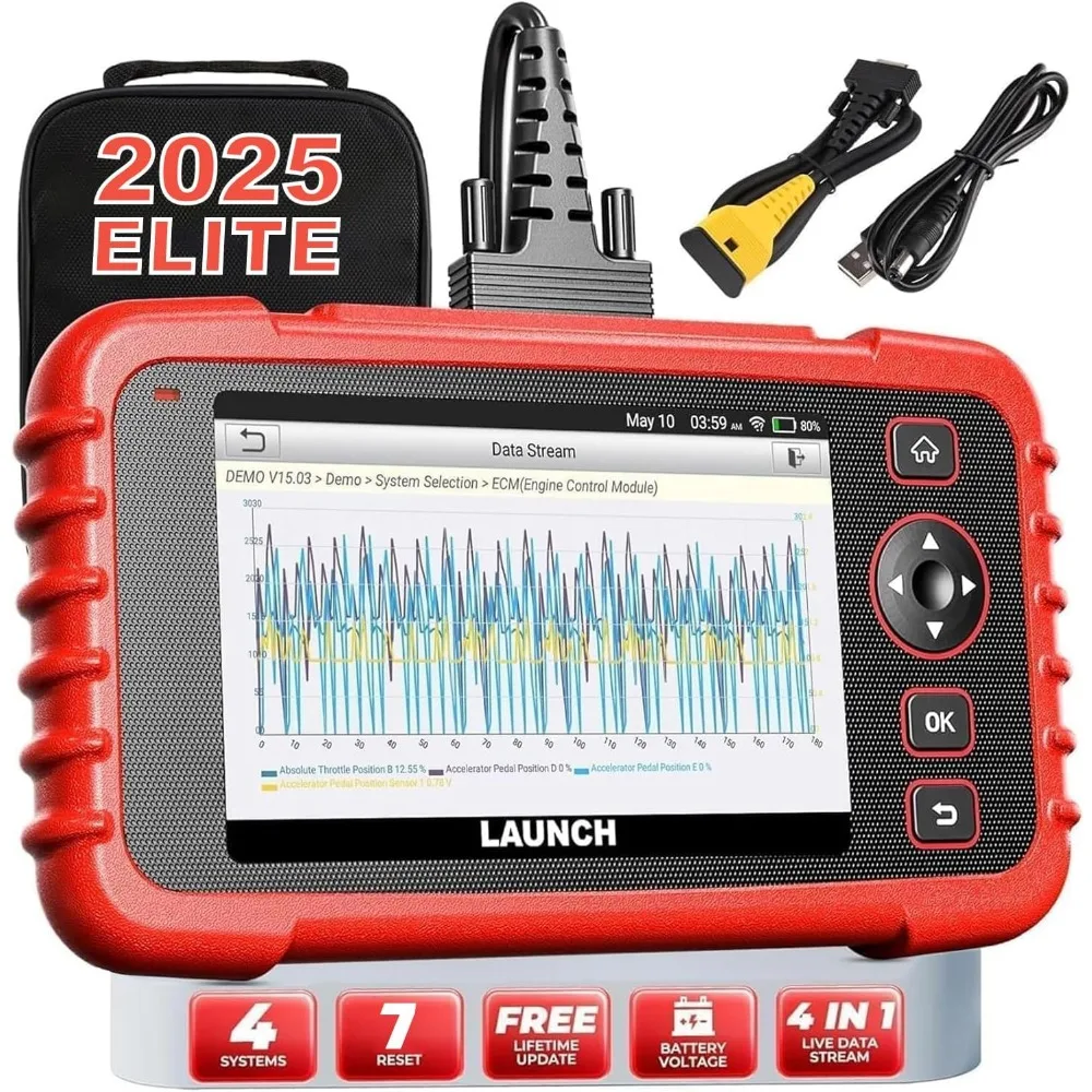 الماسح الضوئي التشخيصي Obd2 المتقدم - تحديثات مدى الحياة، قارئ الرمز لصيانة السيارات وفحص النظام #1