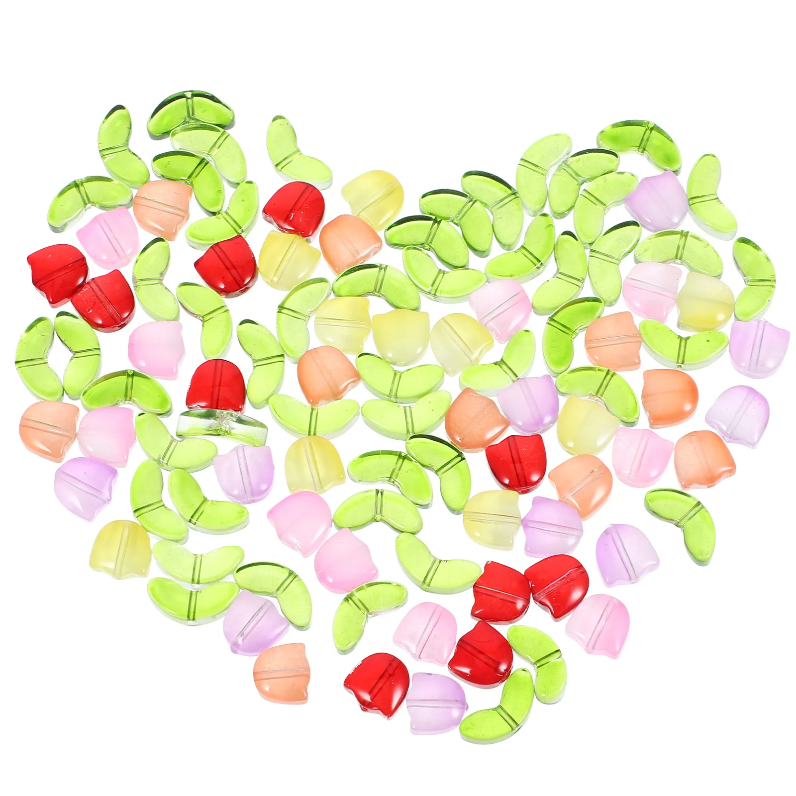 

100pcs Loose For Jewelry Making Glass Diy Craft Beads Bracelet Necklace Handmade Charms Decorative Spacer Beads Round Small Hole