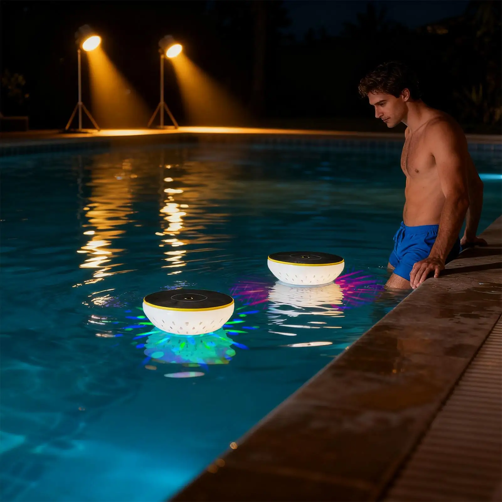

Solar Powered Pool Lights Color Changing LED Floating Pool Lights Solar Powered Pond Lamp For Outdoor Party Pond Beach Backyard