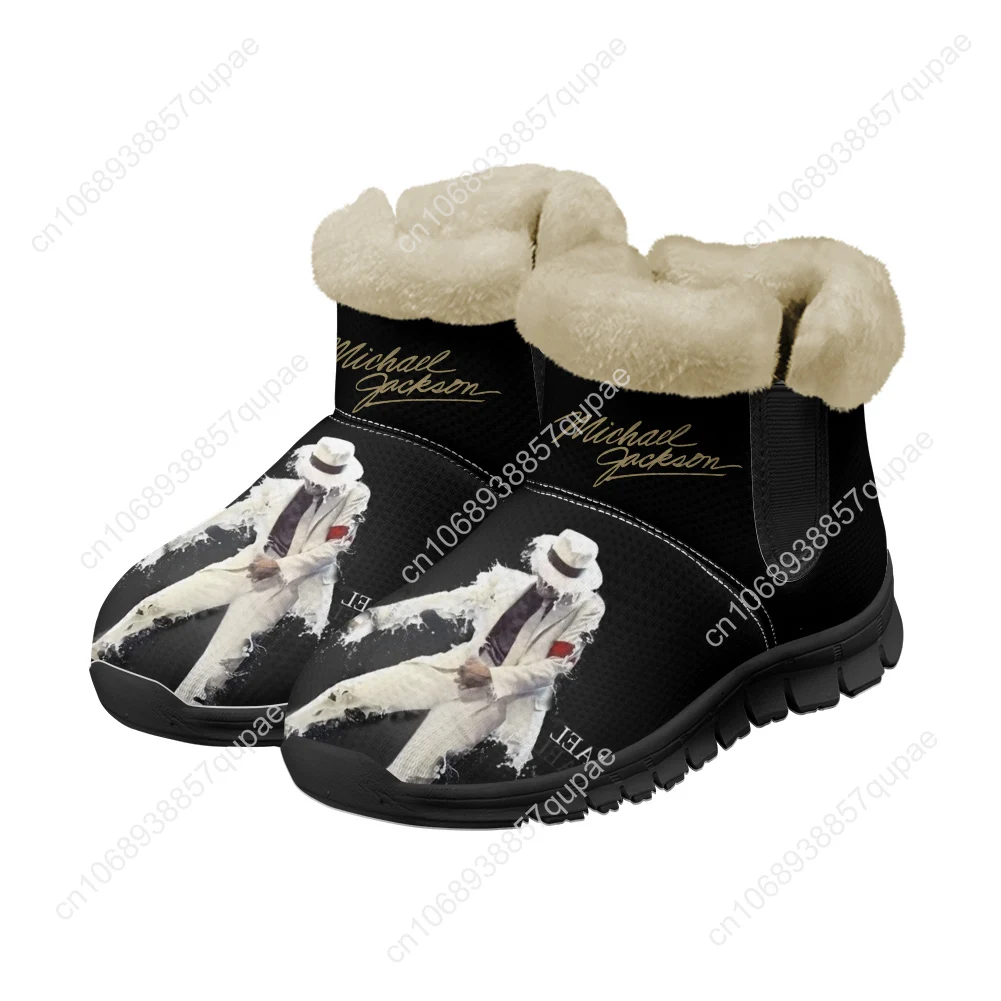 Michael Jackson Snow Boots Pop Singer Dancer Mens Womens Shoes Keep Warm High Quality Casual Lightweight Couple Custom Sneakers