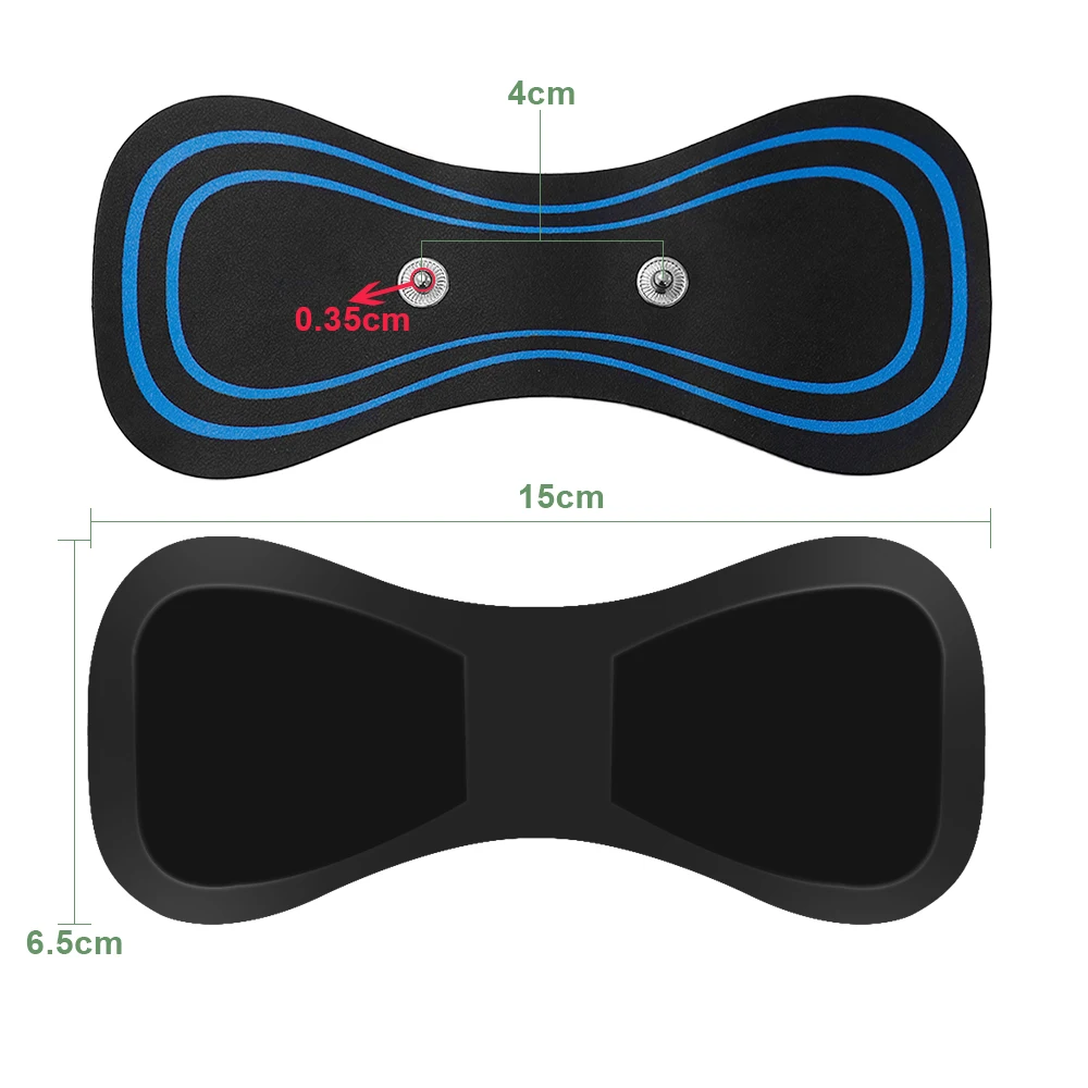 Image 5: 10/20 pièces Patchs de massage pour le cou, Patchs de gel de remplacement pour stimulateur musculaire EMS, stimulateur corporel TENS amincissant pour entraînement des hanches