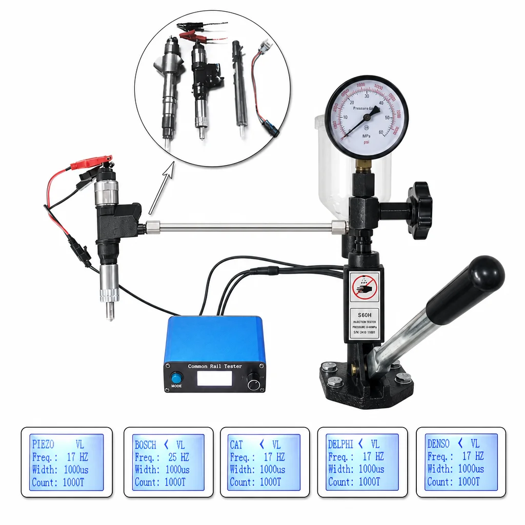 S60H Common Rail Injector Test - Diesel Common Rail Injector Tester Nozzle review and price