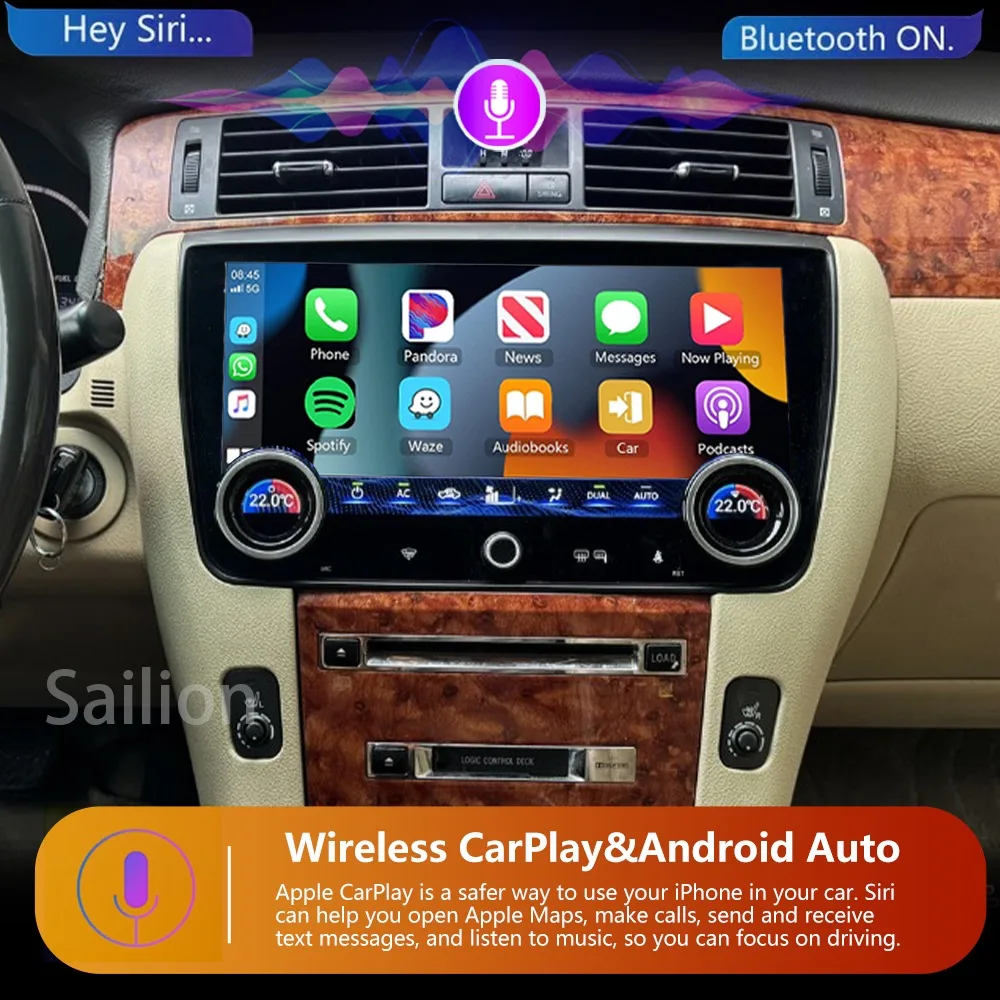 

Android15 Car Radio Auto BT For Toyota Crown Atlet Grs 184 2005 2006 2007 2008 2009 Wirreless Carplay Ultimedia Video Player GPS