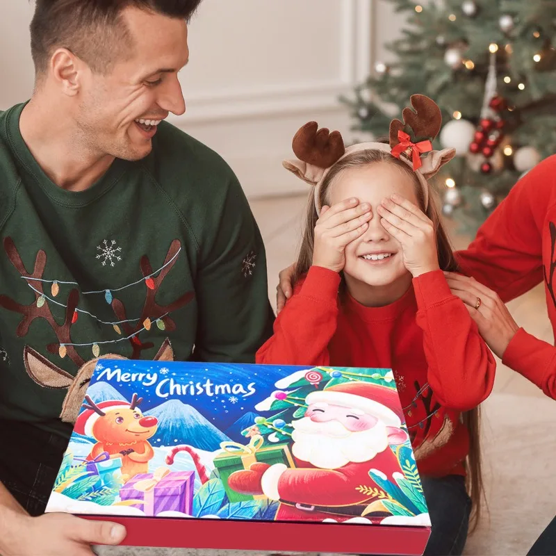 

Набор ключей с календарем на Рождество 925, 3D Санта-Клаус, подвесные украшения в виде снеговика и оленя, рождественский подарок.