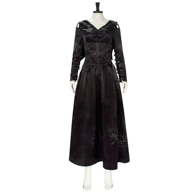 Halloween Costume Bellatrix Lestrange Cosplay Dresses  Wizard Bella Cosplay Costumes Carnival Party Witch Clothing