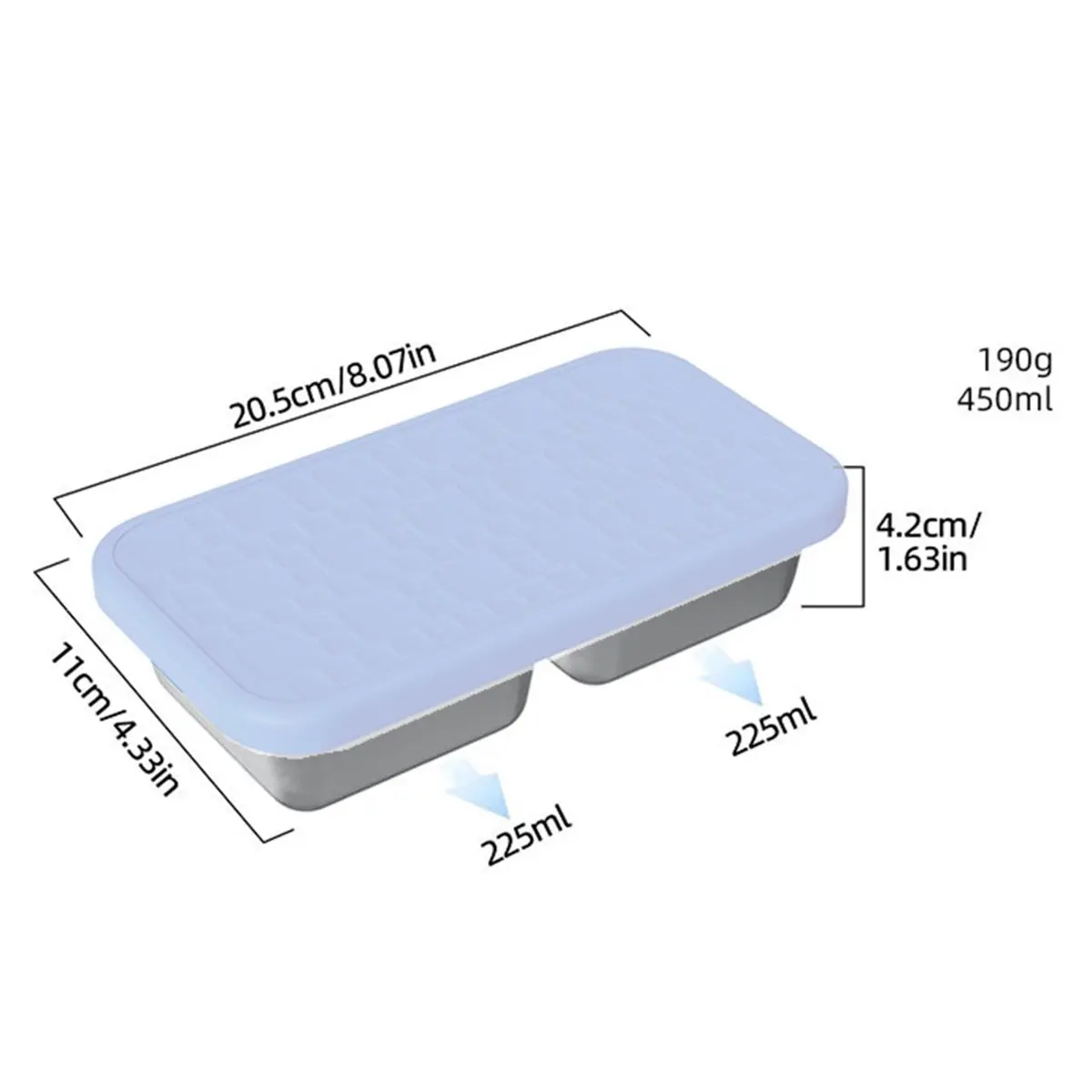 3-Pack Stainless Steel Snack Containers with Silicone Lids for Lunch, , Travel & Camping