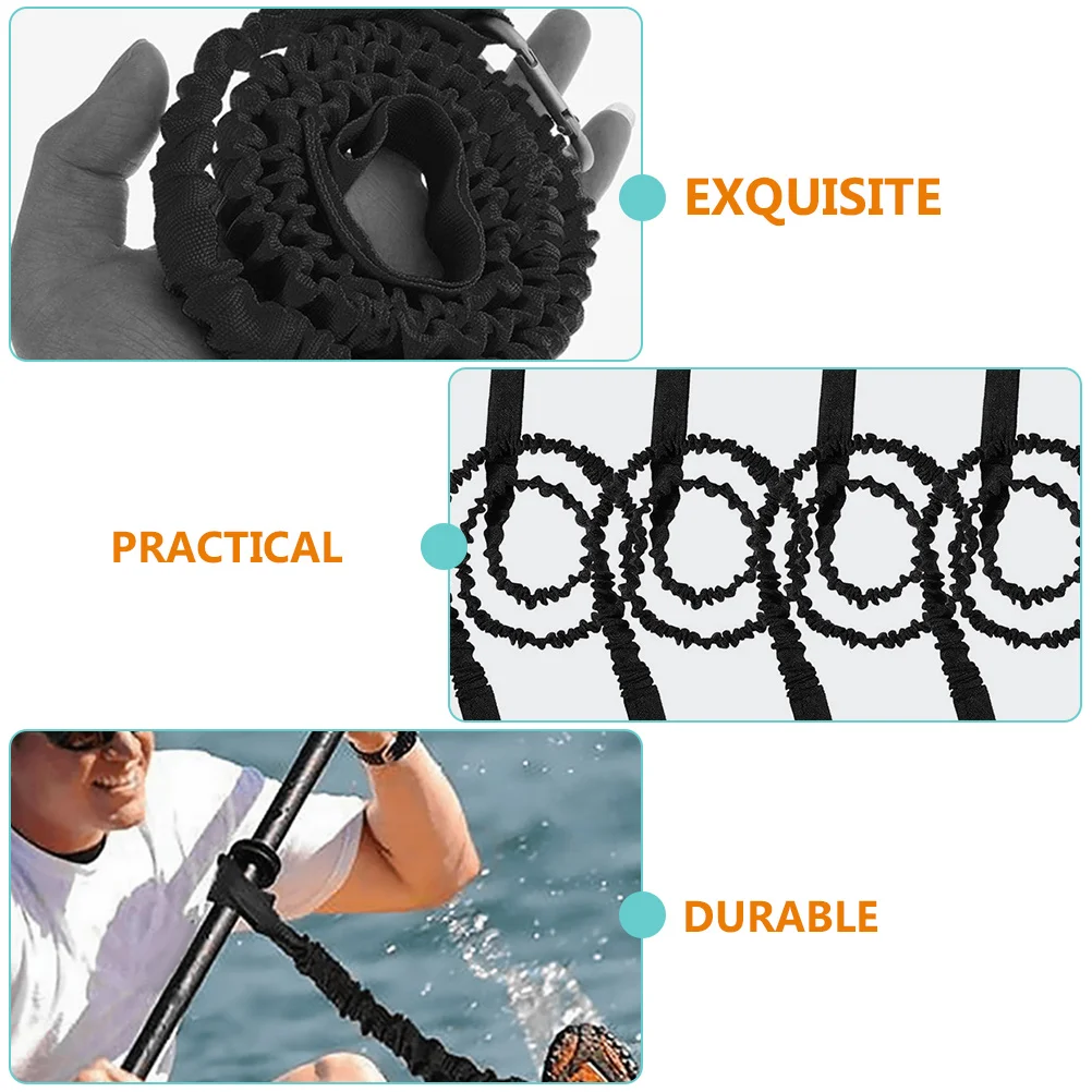 

Elastic Kayak Paddle Leash Safety Rope Lightweight Durable Anti Lost Lanyard Ribbon For Kayaking Canoe Boat Fishing Rod Secure